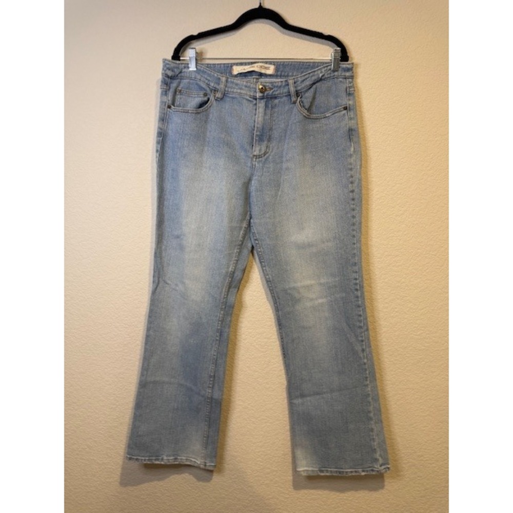Jane Doe‎ Women Light Wash Straight Leg Jeans Blue Denim Classic Fit 16/18
